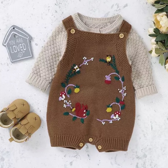 Baby Knitting Embroidery Jumpsuit *Brand new* - Picture 4 of 5